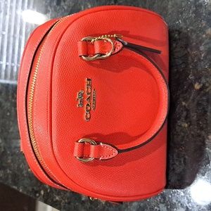 Coach Sydney satchel (red) handbag, crossbody, or shoulder bag